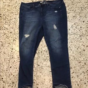 Seven7 Released Hem Skinny Jeans